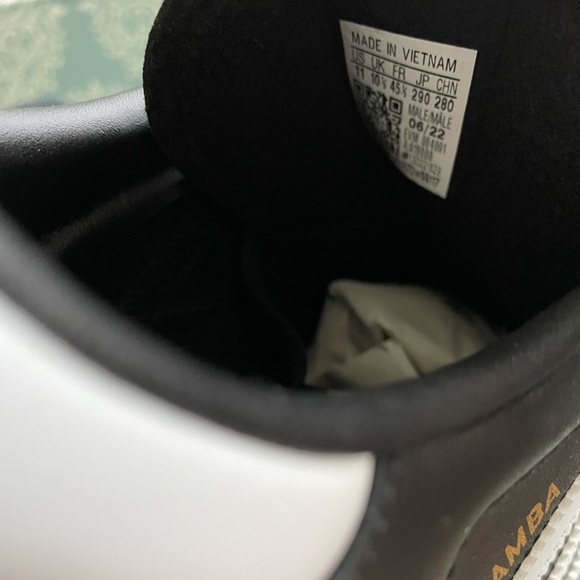 Adidas Samba Black, white stripes and black soles. Size 11 NWT - Picture 6 of 6